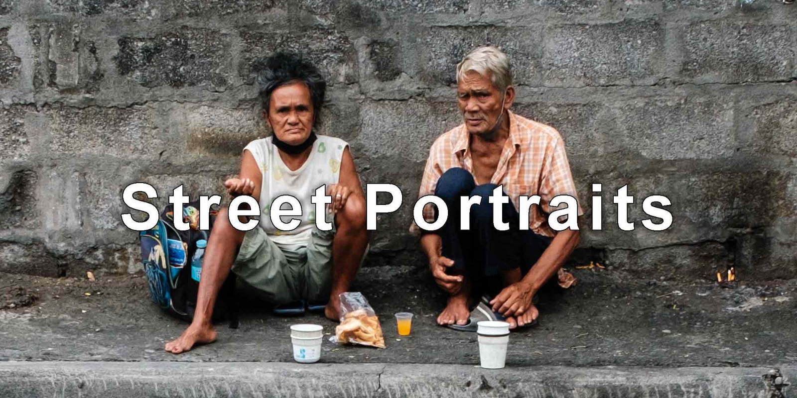 Street Portrait of Elderly Couple